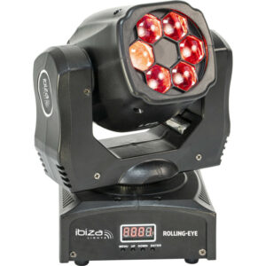 Lyre wash à leds effet Bee-eye IBIZA ROLLING-EYE