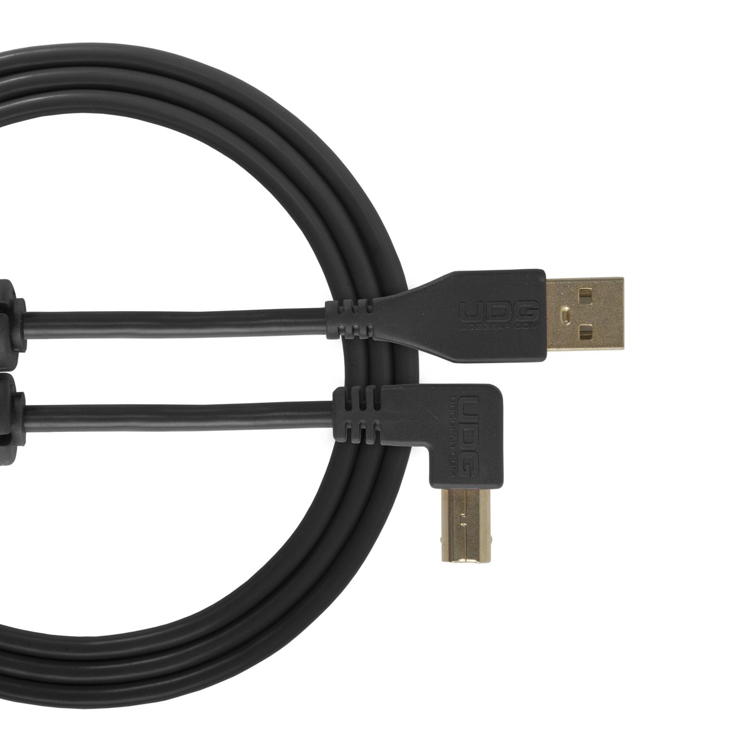 UDG USB A-B 1M COUDÉ
